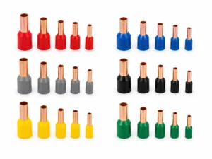 Insulated wire ferrules DIN 46228 color coded range 0.5mm to 6mm panel wiring
