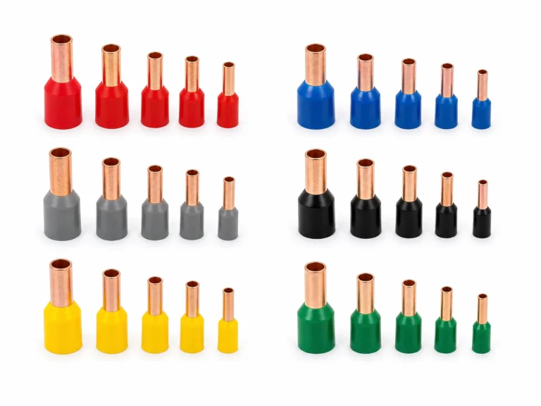 Insulated wire ferrules DIN 46228 color coded range 0.5mm to 6mm panel wiring