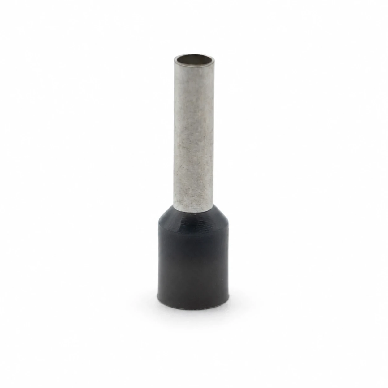 HE4012 wire ferrule with grey collar for 4 mm² or 12 AWG stranded wire and a 12 mm pin