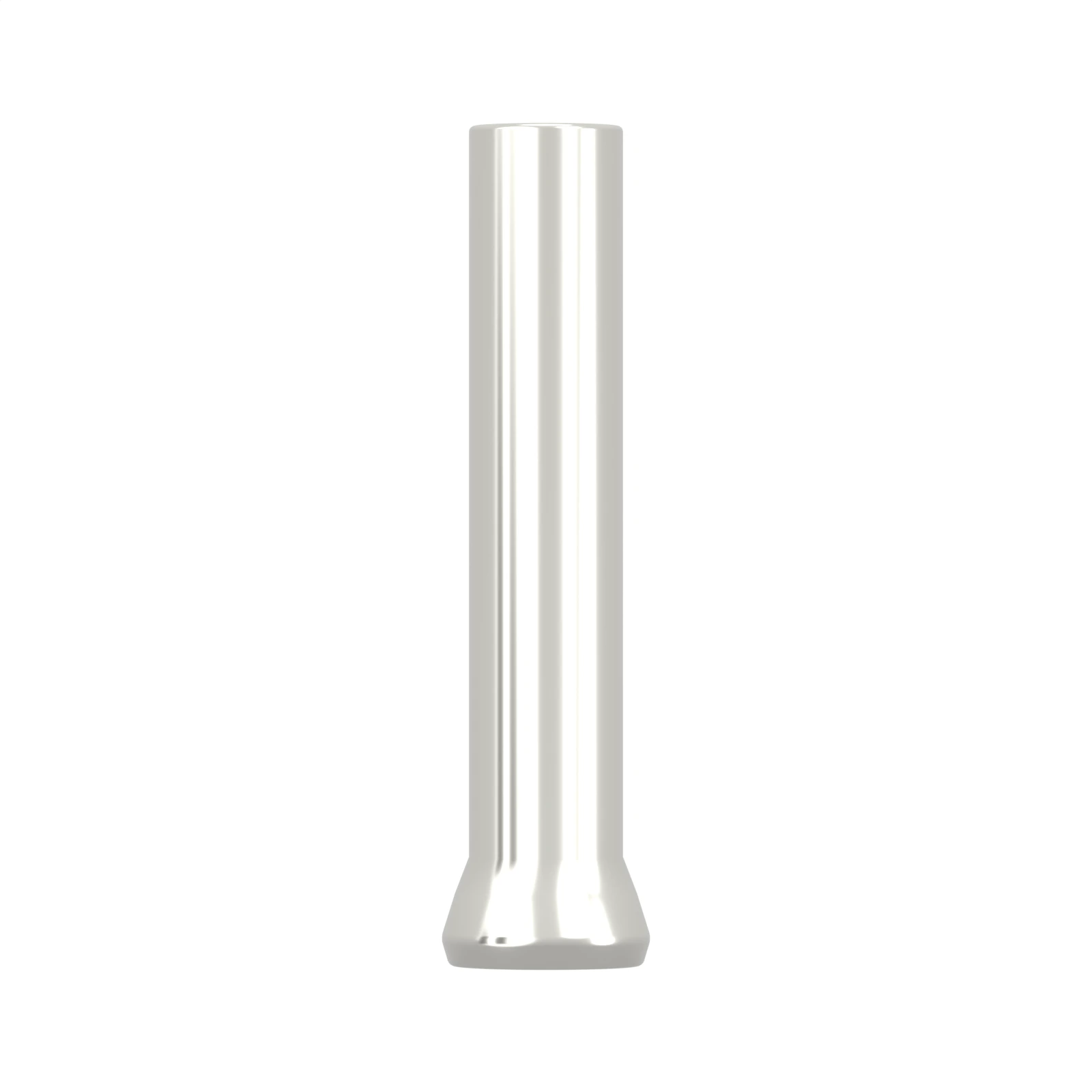 HEN0306 non-insulated bootlace ferrule, 0.3 mm² / 24 AWG, 6 mm barrel, front view
