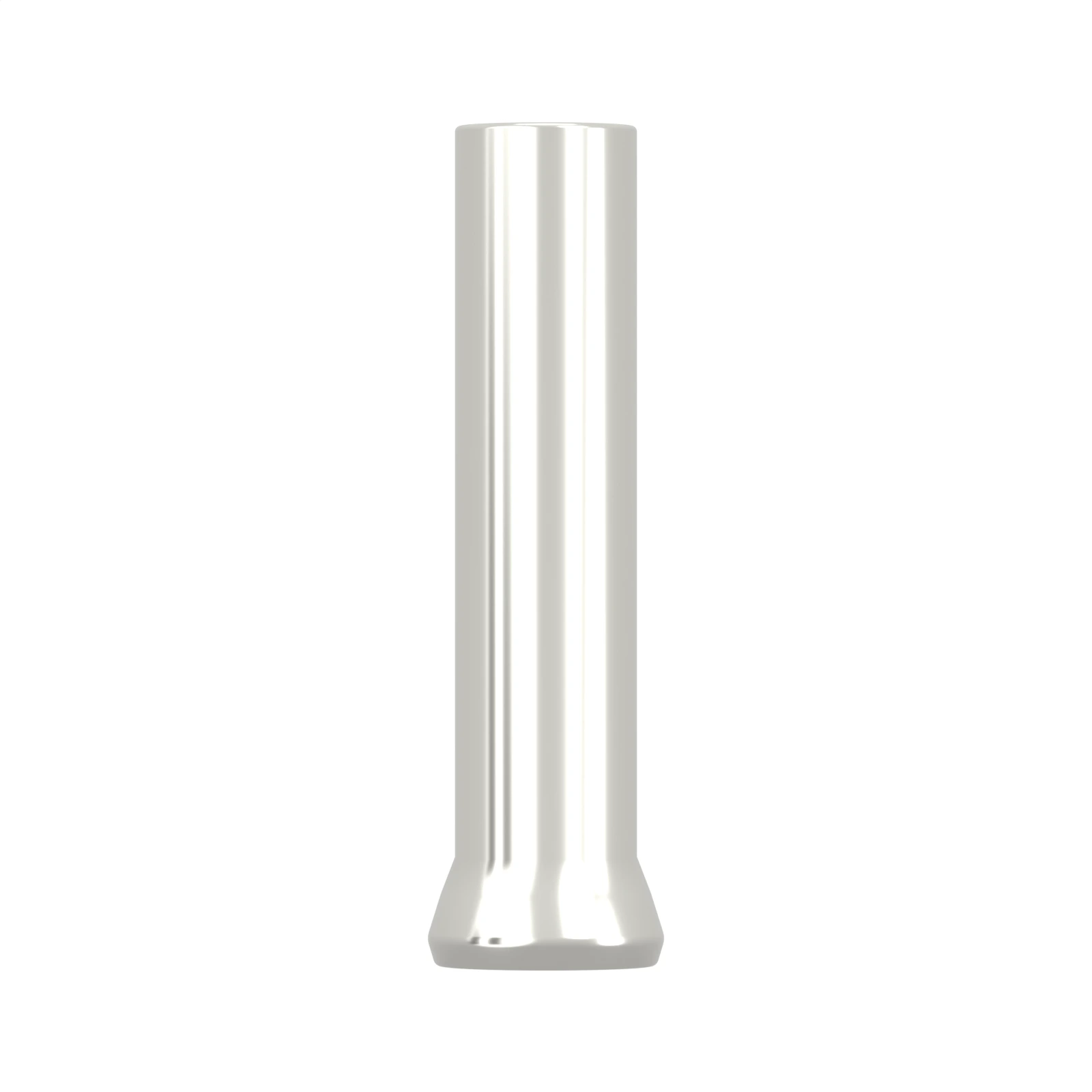 HEN0506 non-insulated bootlace ferrule, 0.5 mm² / 22 AWG, 6 mm barrel, front view