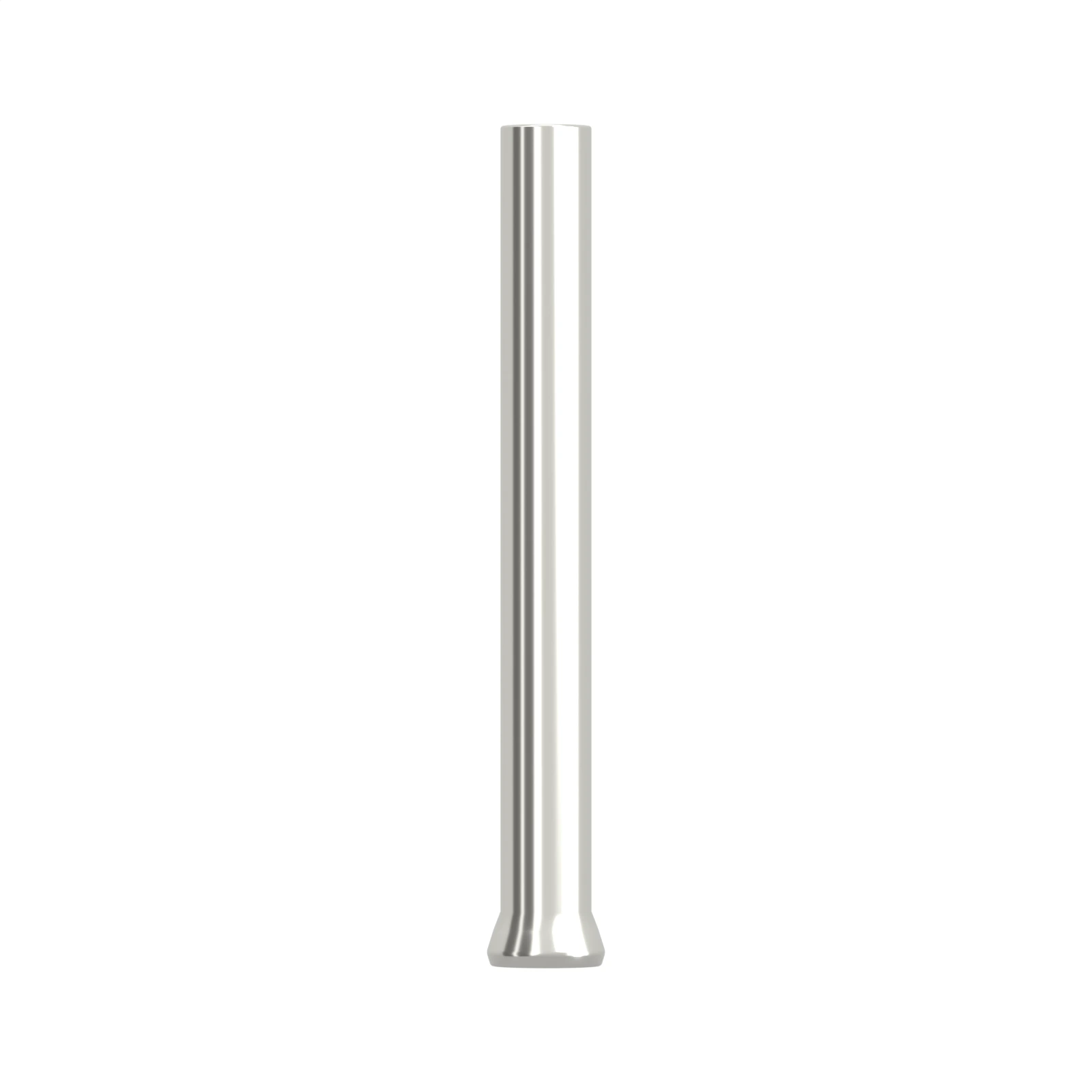 HEN0512 non-insulated bootlace ferrule, 0.5 mm² / 22 AWG, 12 mm barrel, front view