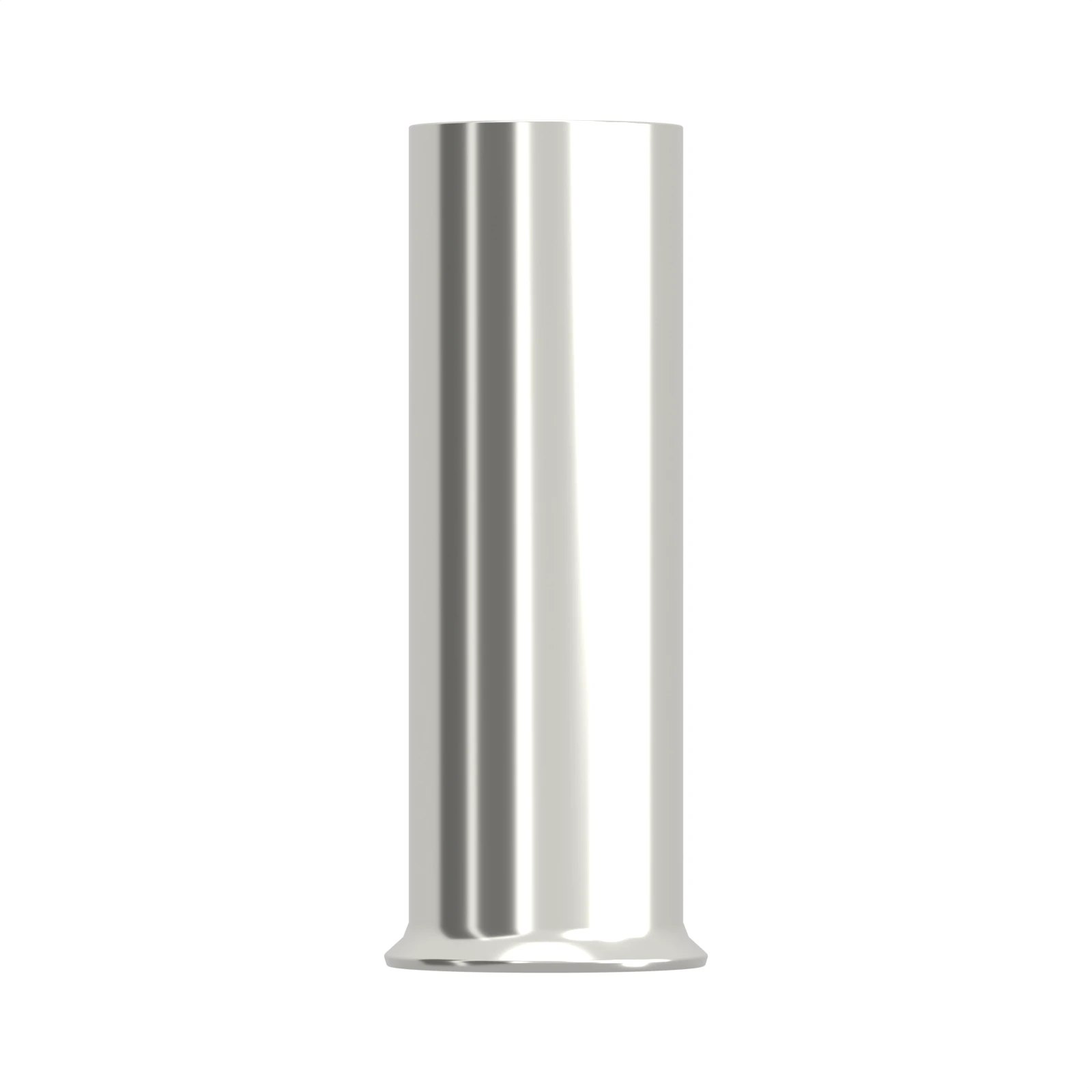HEN10-15 non-insulated bootlace ferrule, 10 mm² / 8 AWG, 15 mm barrel, front view