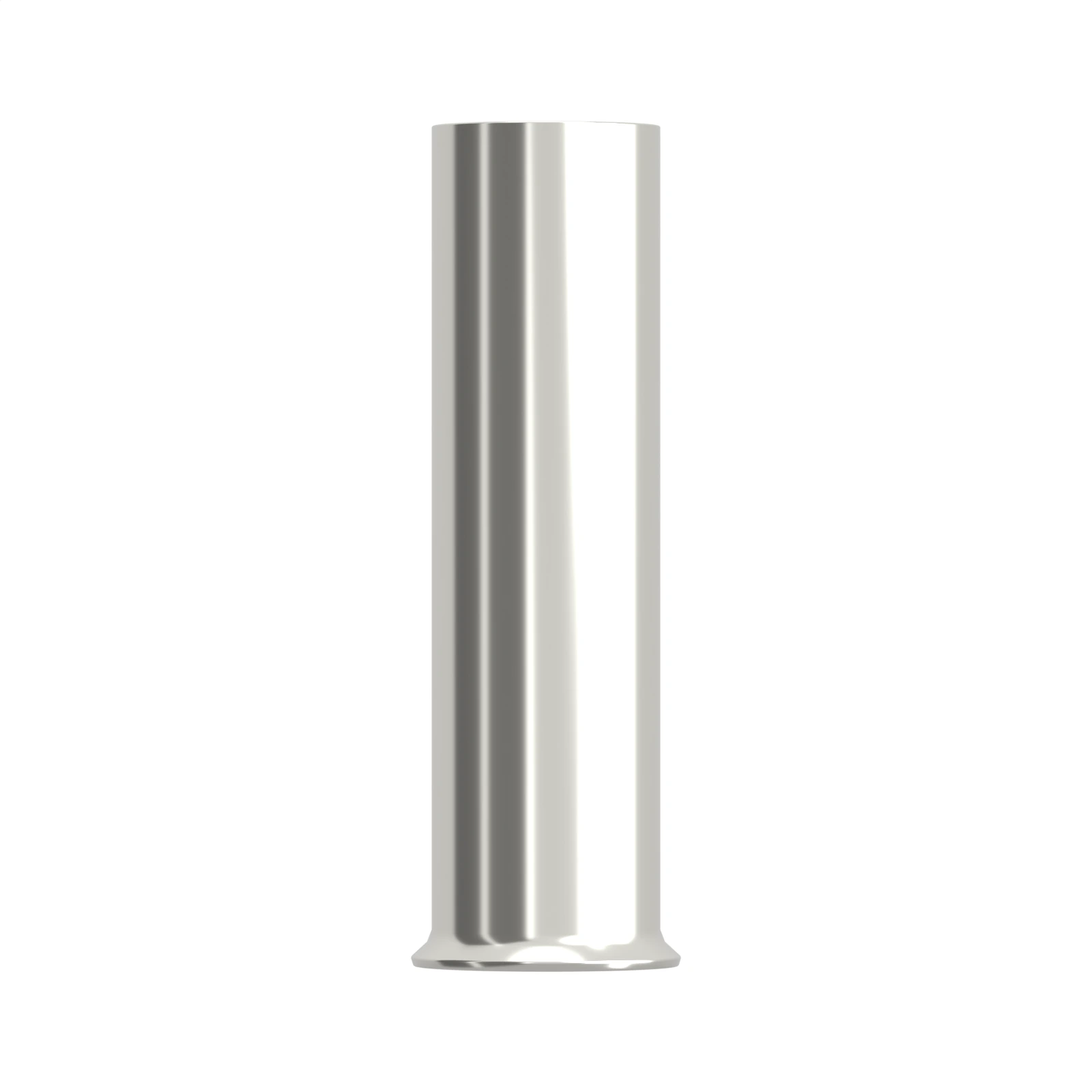HEN10-18 non-insulated bootlace ferrule, 10 mm² / 8 AWG, 18 mm barrel, front view