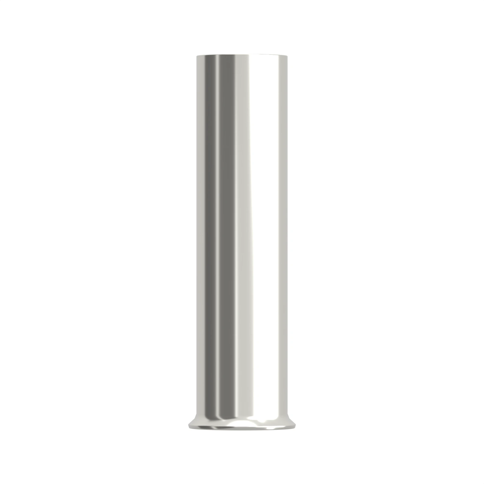 HEN10-20 non-insulated bootlace ferrule, 10 mm² / 8 AWG, 20 mm barrel, front view