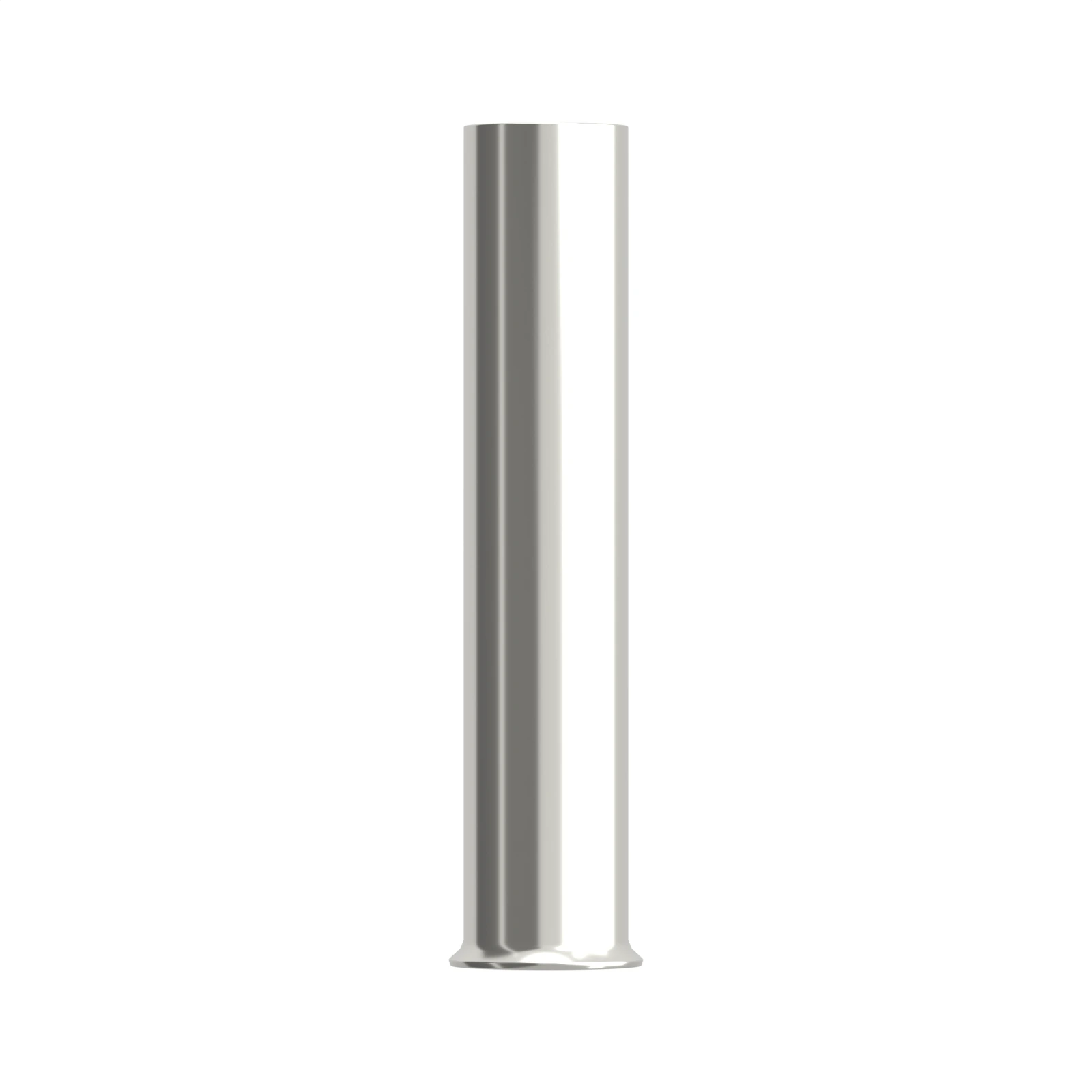 HEN10-25 non-insulated bootlace ferrule, 10 mm² / 8 AWG, 25 mm barrel, front view