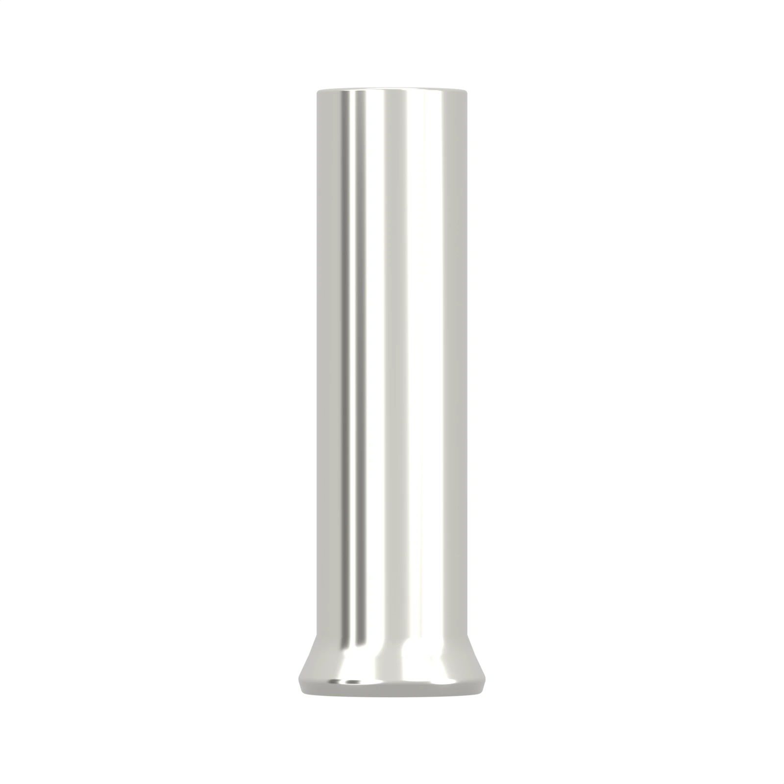 HEN1508 non-insulated bootlace ferrule, 1.5 mm² / 16 AWG, 8 mm barrel, front view
