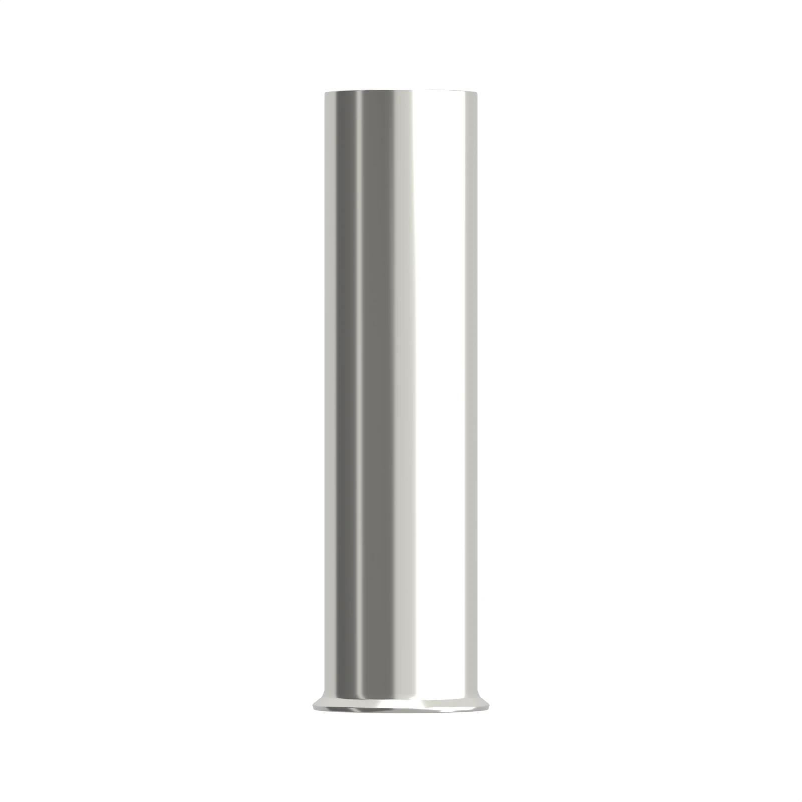 HEN16-25 non-insulated bootlace ferrule, 16 mm² / 6 AWG, 25 mm barrel, front view