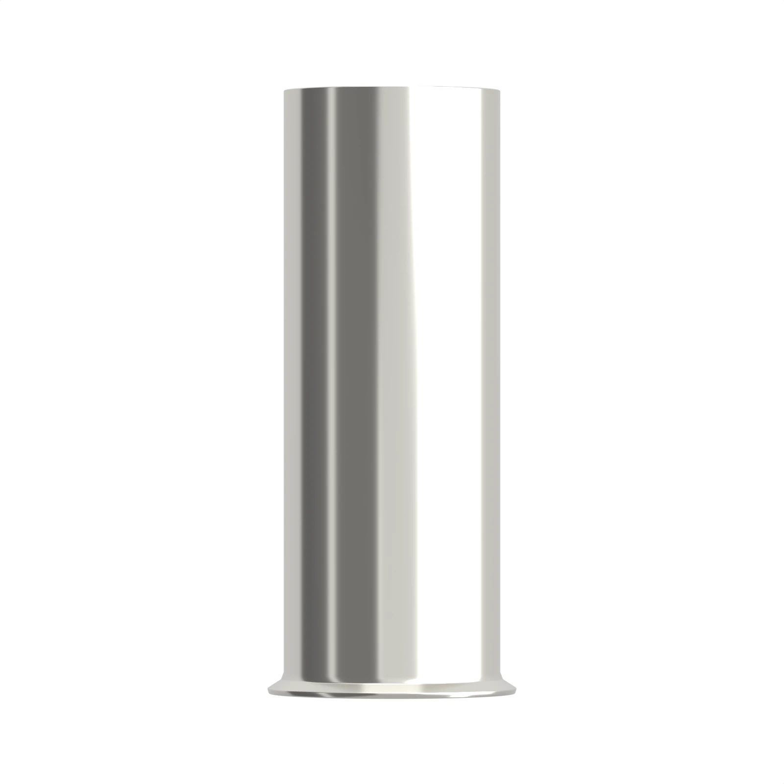 HEN25-22 non-insulated bootlace ferrule, 25 mm² / 4 AWG, 22 mm barrel, front view