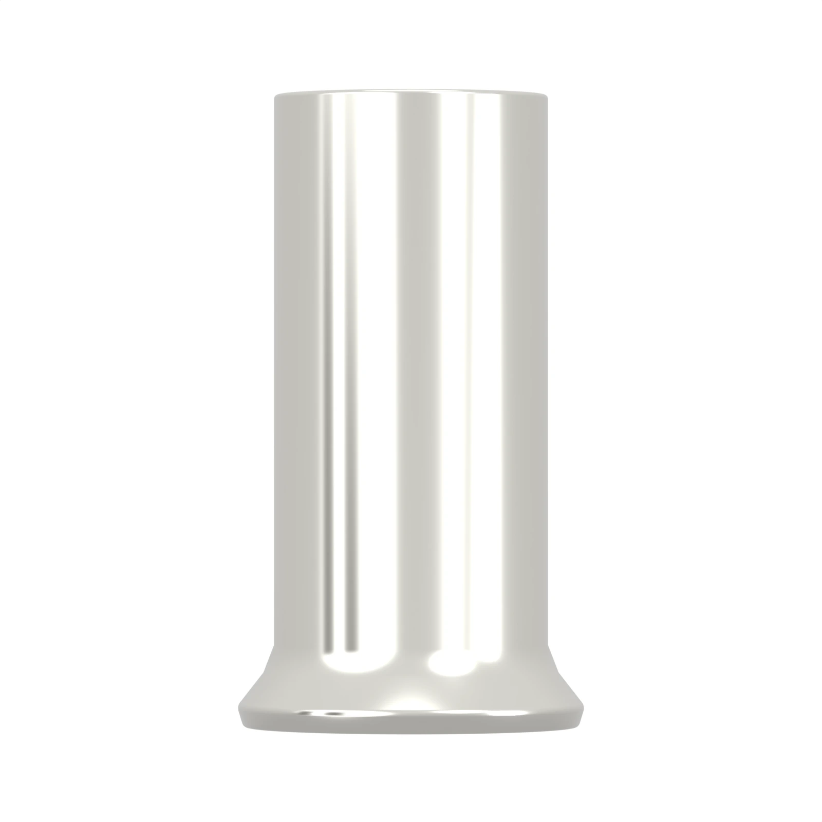 HEN2506 non-insulated bootlace ferrule, 2.5 mm² / 14 AWG, 6 mm barrel, front view