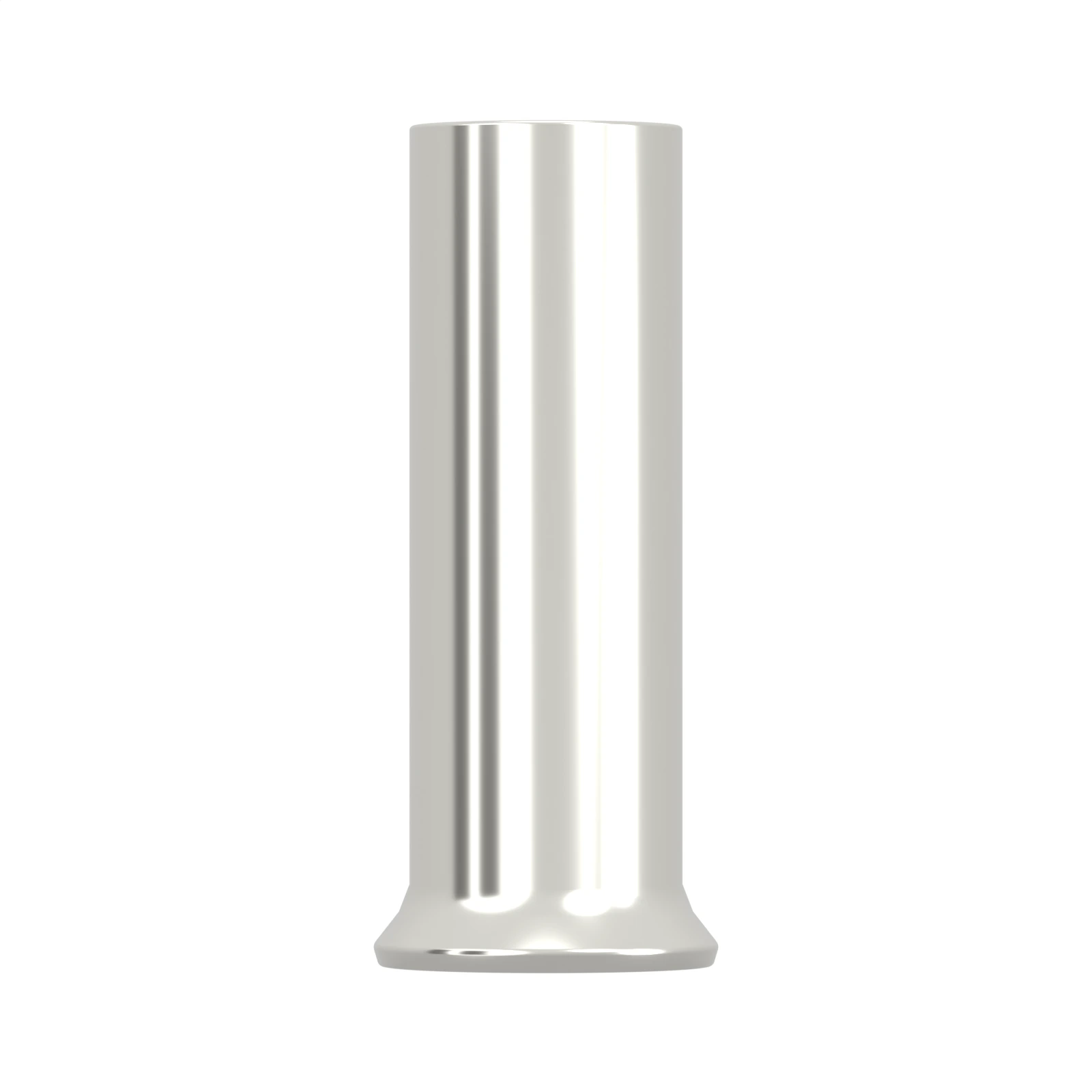 HEN2508 non-insulated bootlace ferrule, 2.5 mm² / 14 AWG, 8 mm barrel, front view