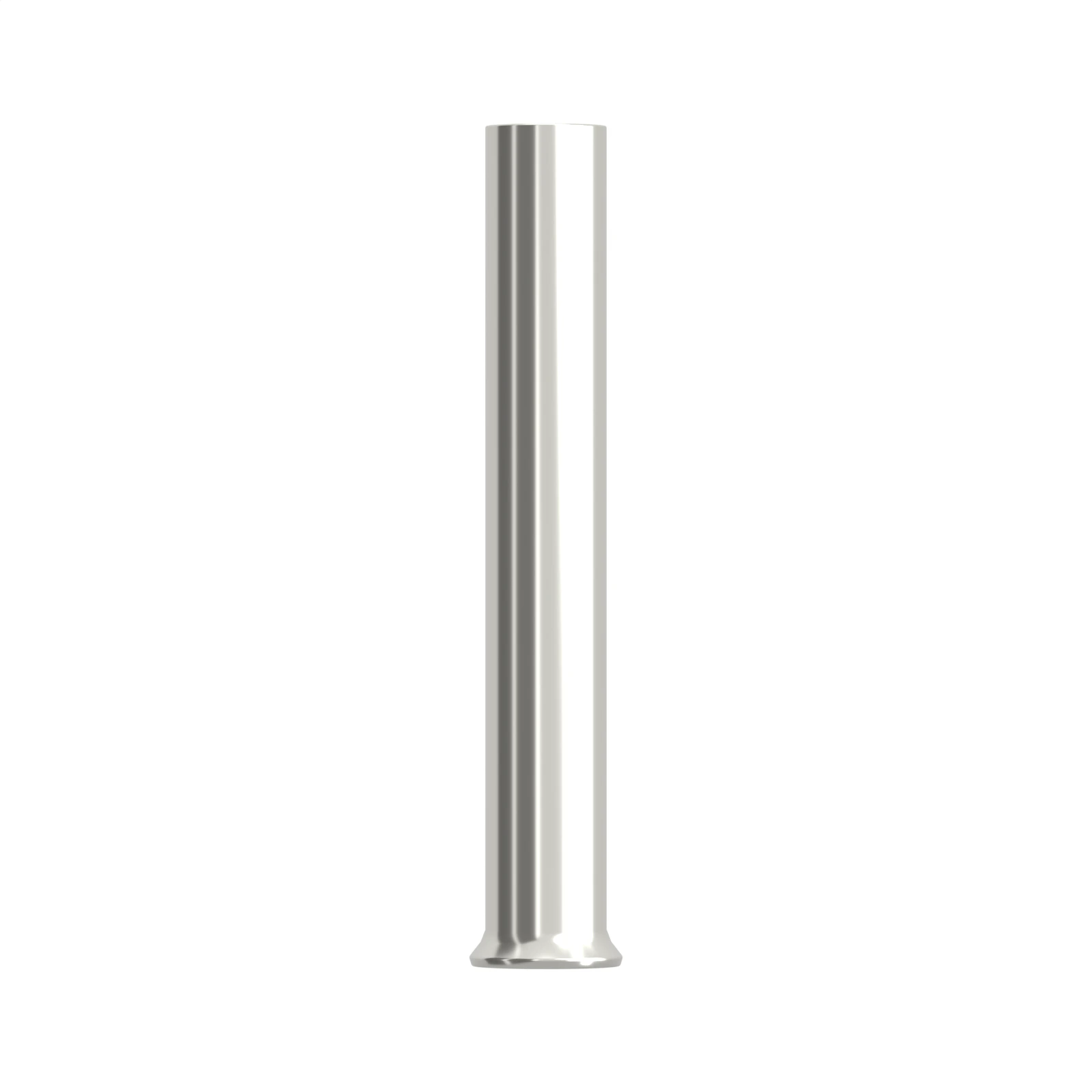 HEN2518 non-insulated bootlace ferrule, 2.5 mm² / 14 AWG, 18 mm barrel, front view