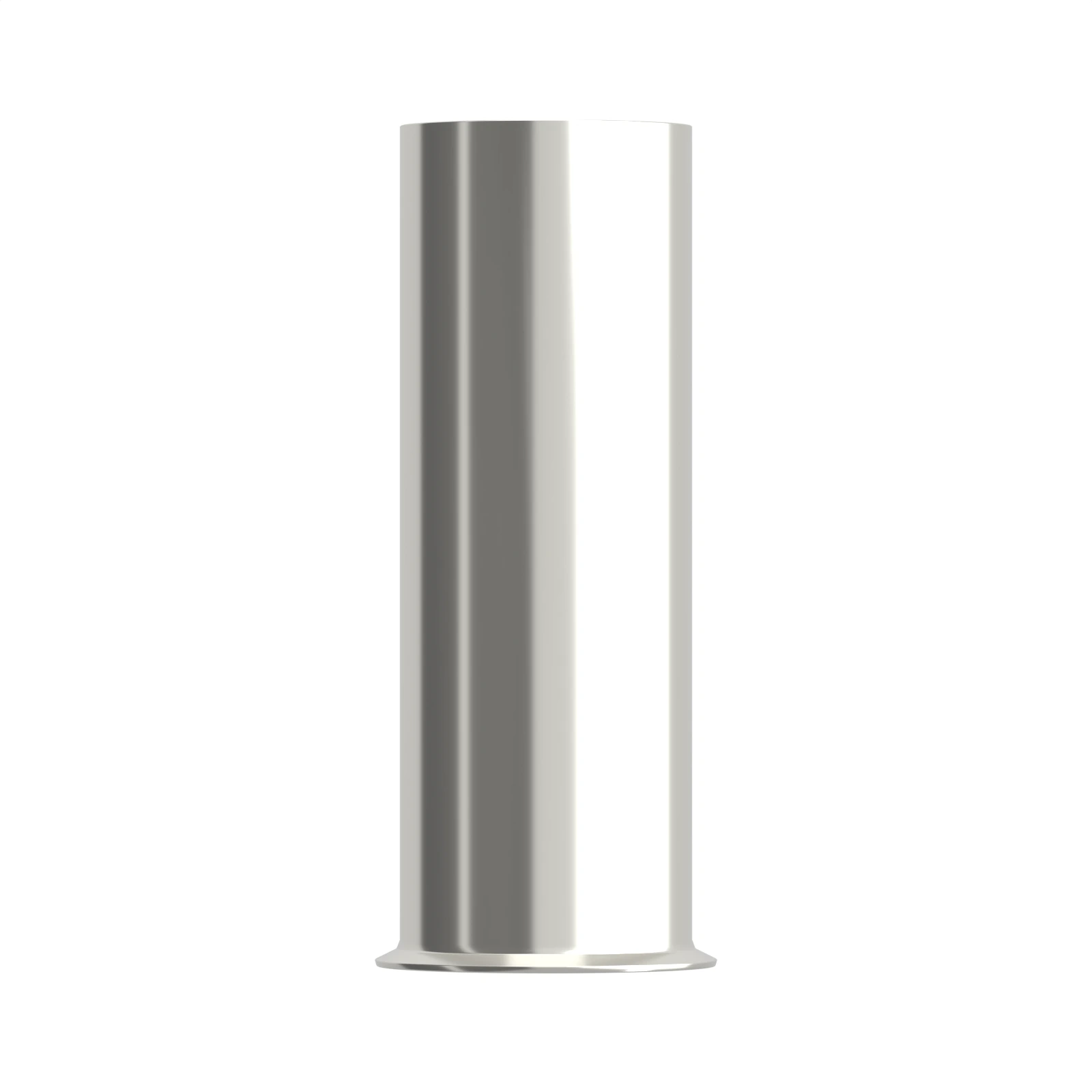HEN35-25 non-insulated bootlace ferrule, 35 mm² / 2 AWG, 25 mm barrel, front view