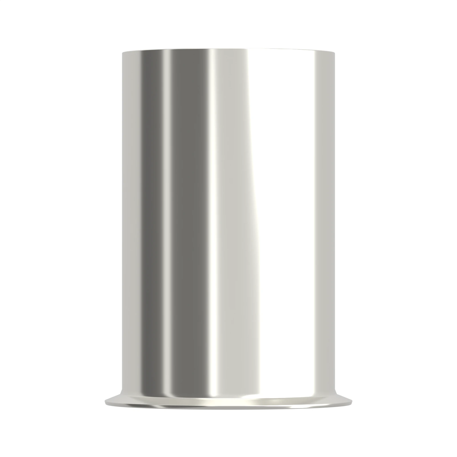 HEN50-18 non-insulated bootlace ferrule, 50 mm² / 1/0 AWG, 18 mm barrel, front view