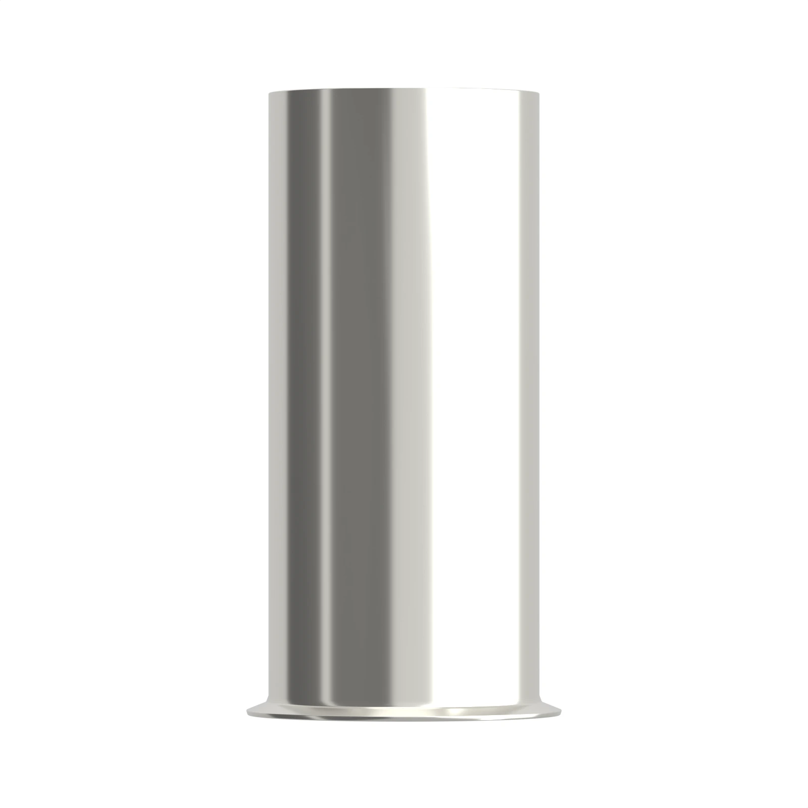 HEN50-25 non-insulated bootlace ferrule, 50 mm² / 1/0 AWG, 25 mm barrel, front view