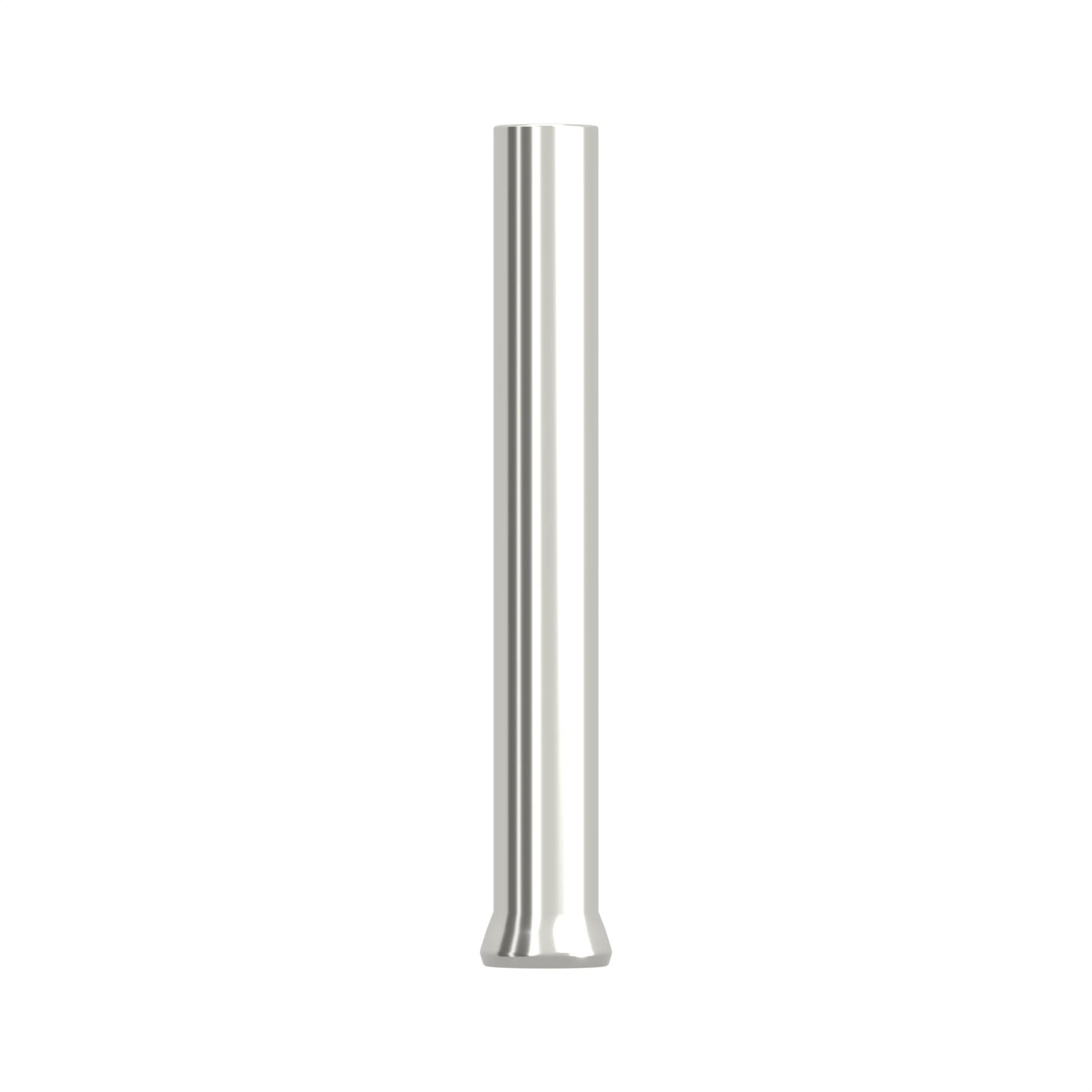 HEN7512 non-insulated bootlace ferrule, 0.75 mm² / 20 AWG, 12 mm barrel, front view