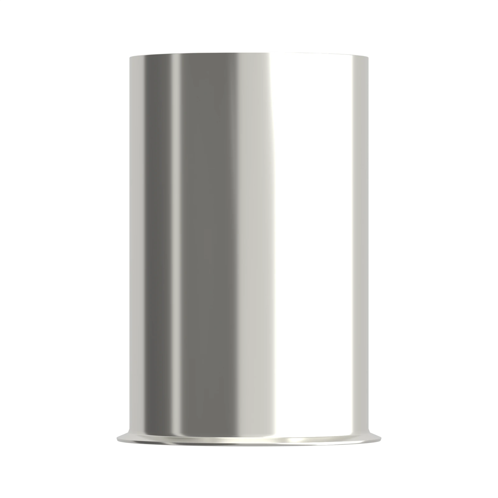 HEN95-25 non-insulated bootlace ferrule, 95 mm² / 3/0 AWG, 25 mm barrel, front view